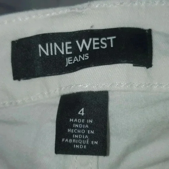 Nine West Gramercy Skinny Capri White Ankle Jeans Size 4 - Picture 11 of 16